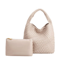 Johanna Ivory Large Vegan Shoulder Bag