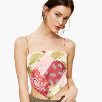 Paisley Print Bandana Tank Top