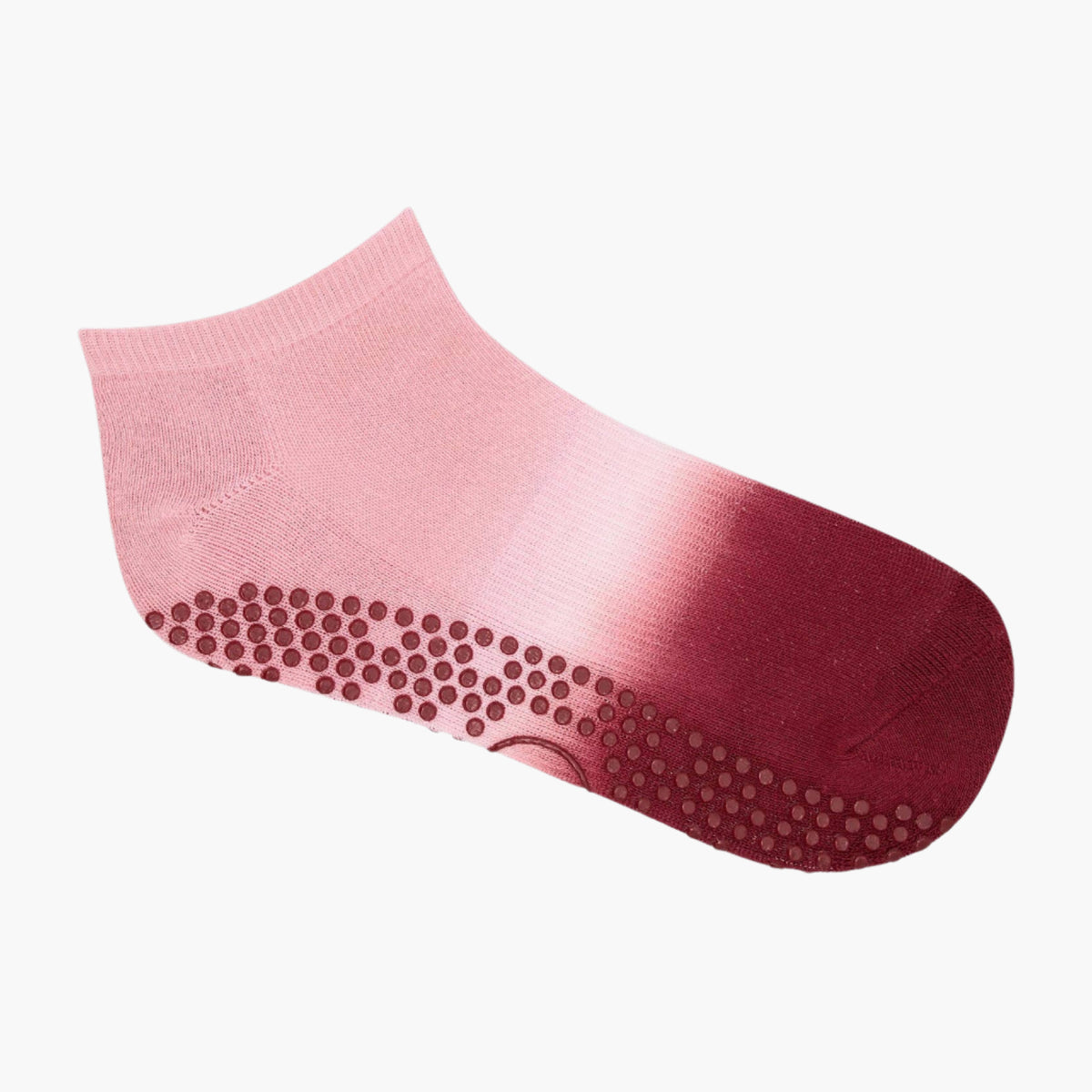 Classic Low Rise Grip Socks - Berry Kiss