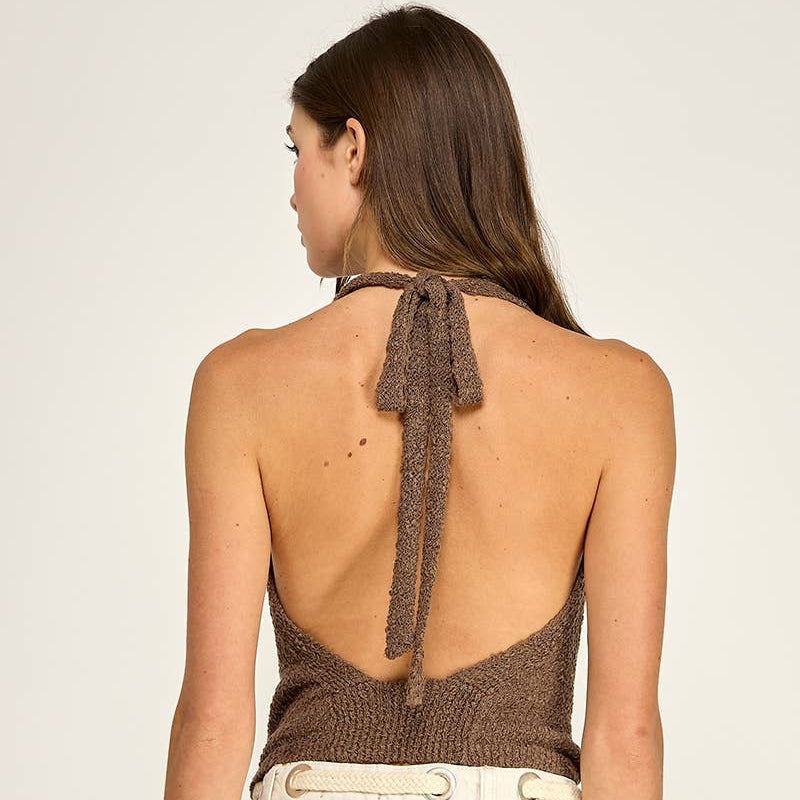 Lightweight Draped Halter Top