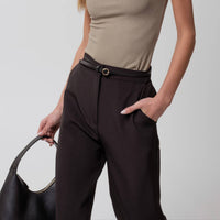 High Rise Straight Leg Trousers