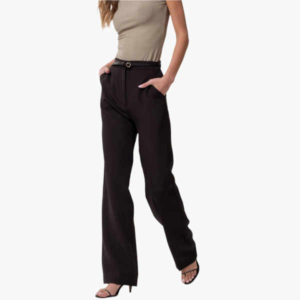 High Rise Straight Leg Trousers